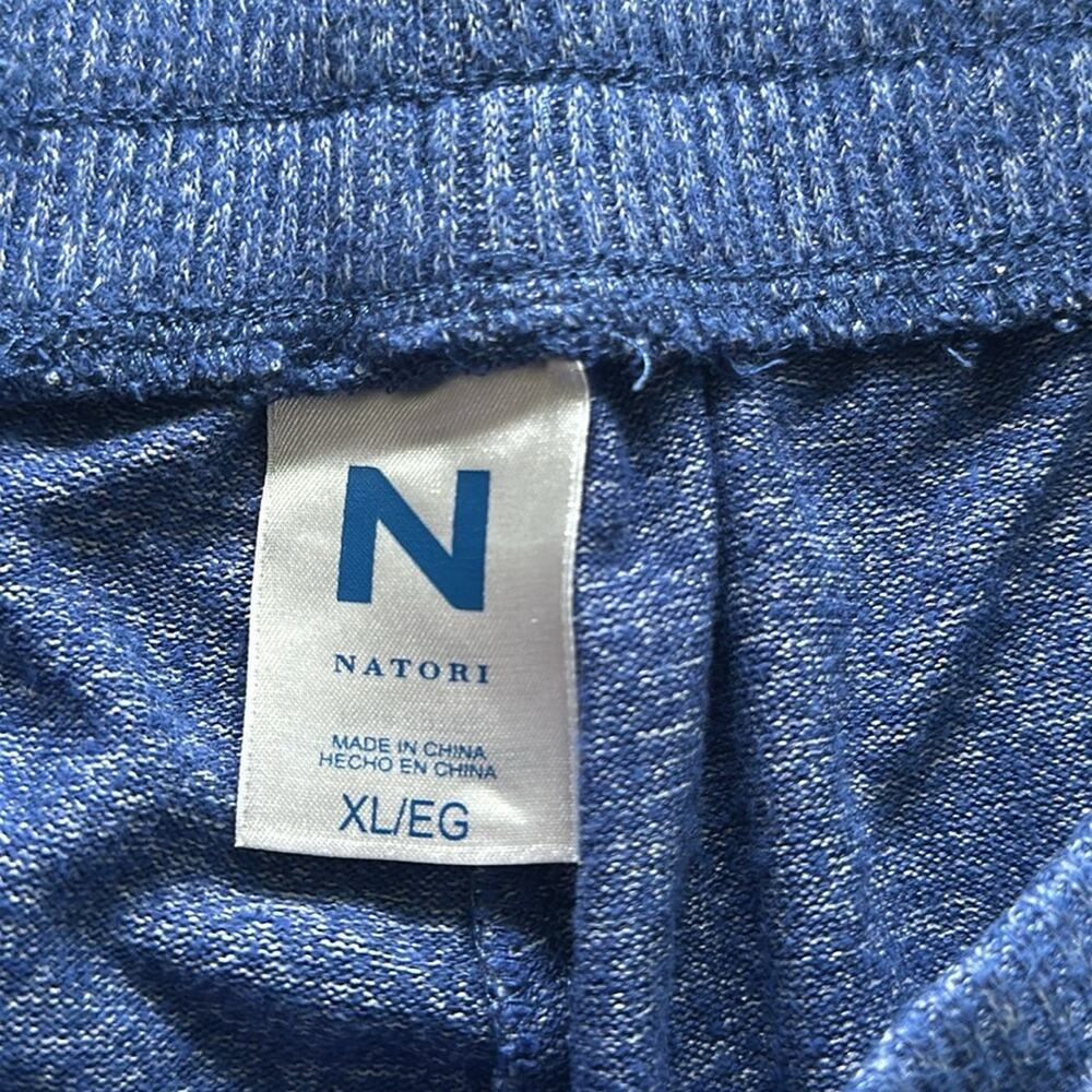 Natori Jogger Pajama Pants Heathered Blue Size XL Pull On - Picture 4 of 5